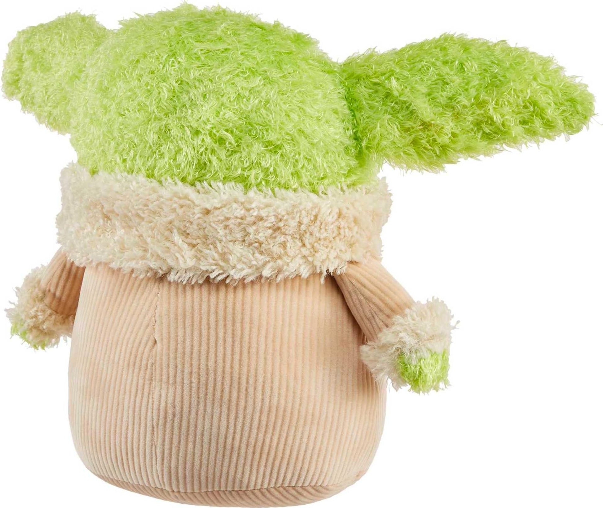 Mattel Star Wars Grogu Plush 12-inch Toy Figure, Soft 'n Fuzzy Character Doll with Sounds, Press Hands to Activate