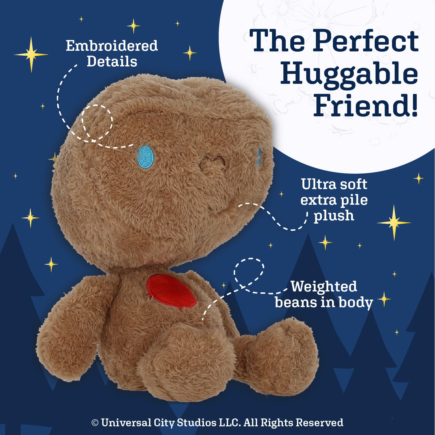 ET Cuteeze Stuffed Plush Toy - 12 Inch Extra Soft Plushie - Crinkle Sound in Ears - Beans in The Body for Comforting Feel - Perfect Loveable Gift