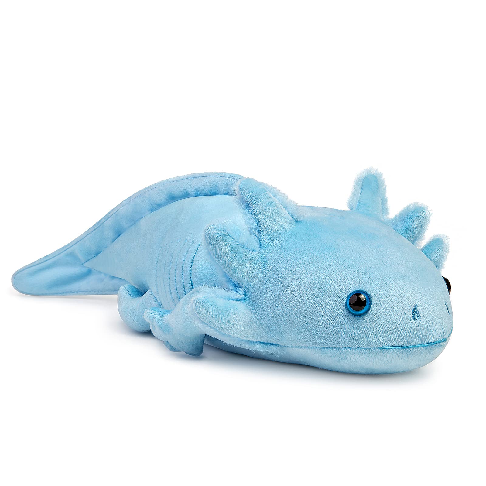 ZHONGXIN MADE Axolotl Plush Toy - Simulation 20" Blue Axolotl Stuffed Animal, Lizard Creepy Cute Blue Reptilian Toys Real Plushie Toy, Unique Plush