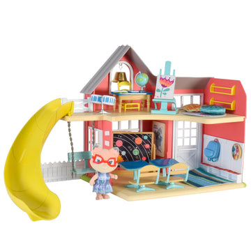 Honey Bee Acres Sunshine Meadow School Complete Set with Miniature Flocked Figure, 21 Pieces , Ages 3+