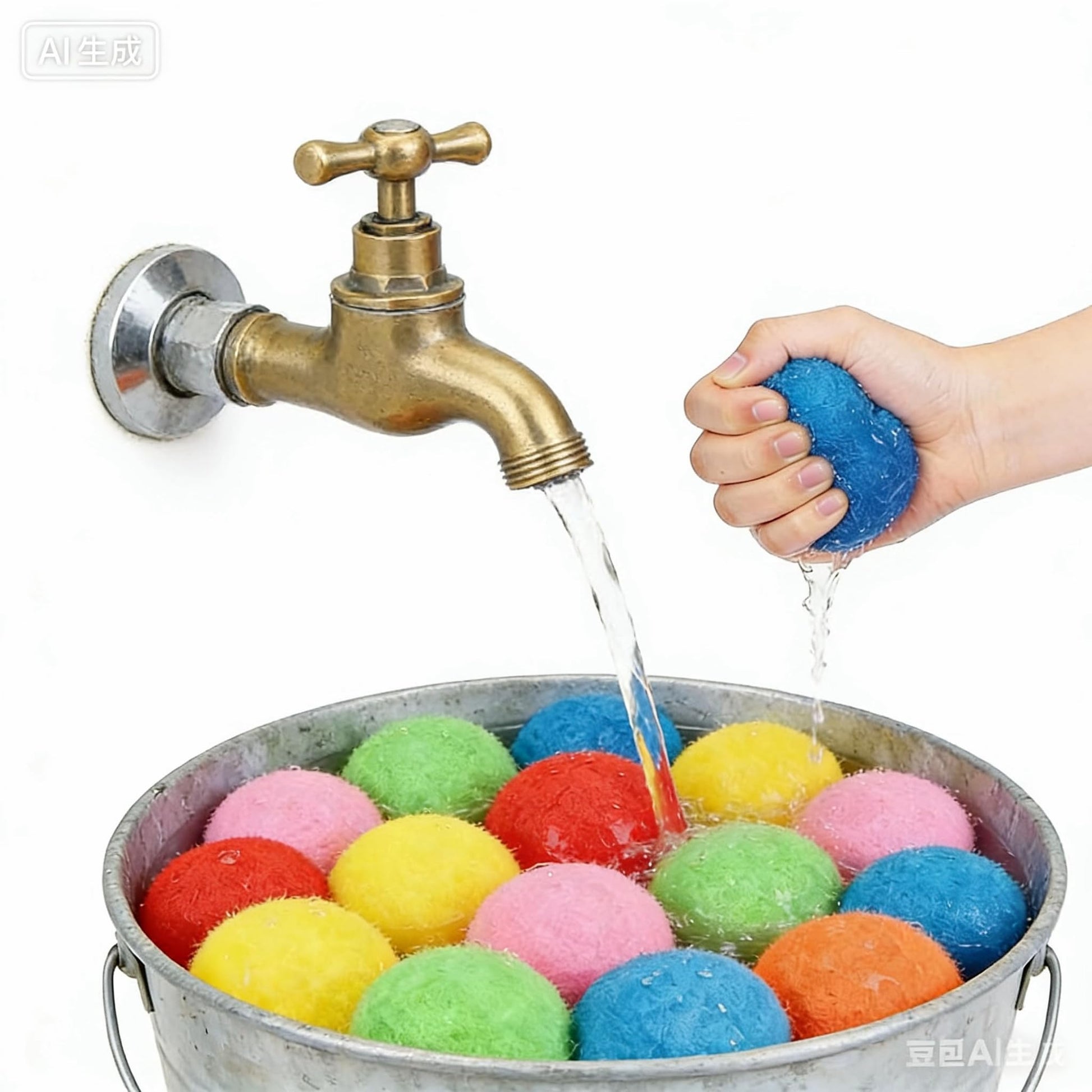 Supoice 60 Pcs Water Balls Reusable Water Balloons Quick Fill for Outdoor Water Toy, Sumer Water Fight Games, Summer Splash Fun