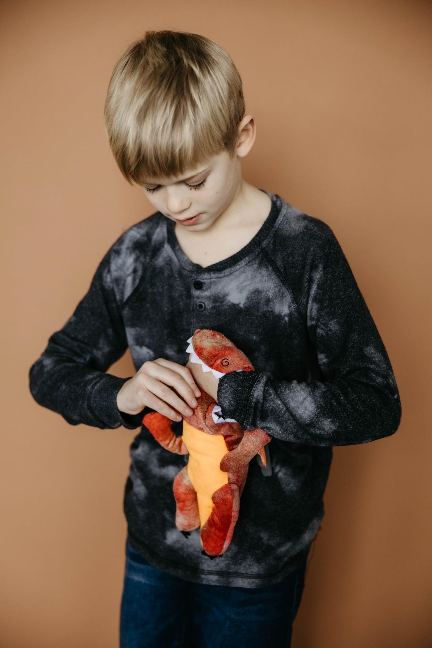 Petting Zoo Red Dragon Stuffed Animal Plushie Slap Bracelet, Kids Gift, Slapstix Dragon Animal, 10 Inch Plush Toy