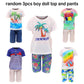Miunana Handmade Doll Clothes and Accessories - 12 Pcs Set for 11.5 Inch Dolls - Swim Clothes, Trunks, Suits, Skateboard, Lifebuoys
