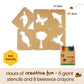 Honeysticks Kids Activity Set - 6 Large Stencils for Kids Plus Jumbo Non-Toxic Beeswax Crayons (8pk), Perfect First Stencils for Toddlers Preschool