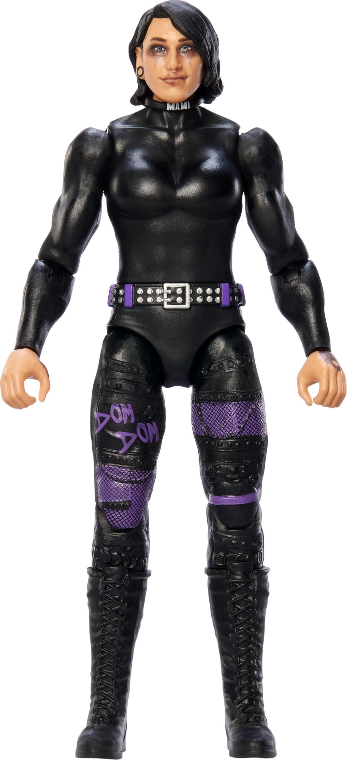 Mattel WWE Rhea Ripley Action Figure, Main Event Series #153 6-inch Collectible with 10 Articulation Points & Life-Like Look