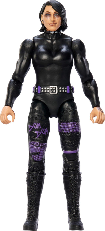 Mattel WWE Rhea Ripley Action Figure, Main Event Series #153 6-inch Collectible with 10 Articulation Points & Life-Like Look