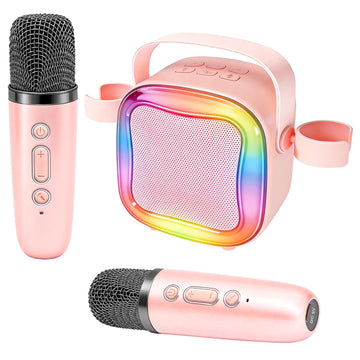 Portable Karaoke Machine for Kids: Children Toys Girls Ages 3-12 Gift(Pink)