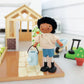Tender Leaf Toys - Mr. Forrester and his Dog - Detailed Wooden Doll with Flexible Arms and Legs for Dollhouse - Encourage Creative and Imaginative Fun