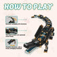 LQPFBSM Mechanical Alligator Building Set 541 Pieces Steampunk Crocodile Model Kit with Golden Nameplate Articulated Swamp Beast Construction Toy