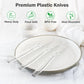 Dealusy 360 Count Extra Heavy Duty Clear Plastic Knives Disposable, BPA-Free, Heat Resistant, Solid and Durable Disposable Knives Bulk, Premium