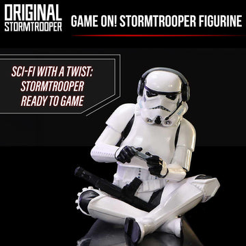 Nemesis Now Stormtrooper Game On! Figurine, Officially Licensed Star Wars Collectible, Gaming and Sci-Fi Decor for Fans