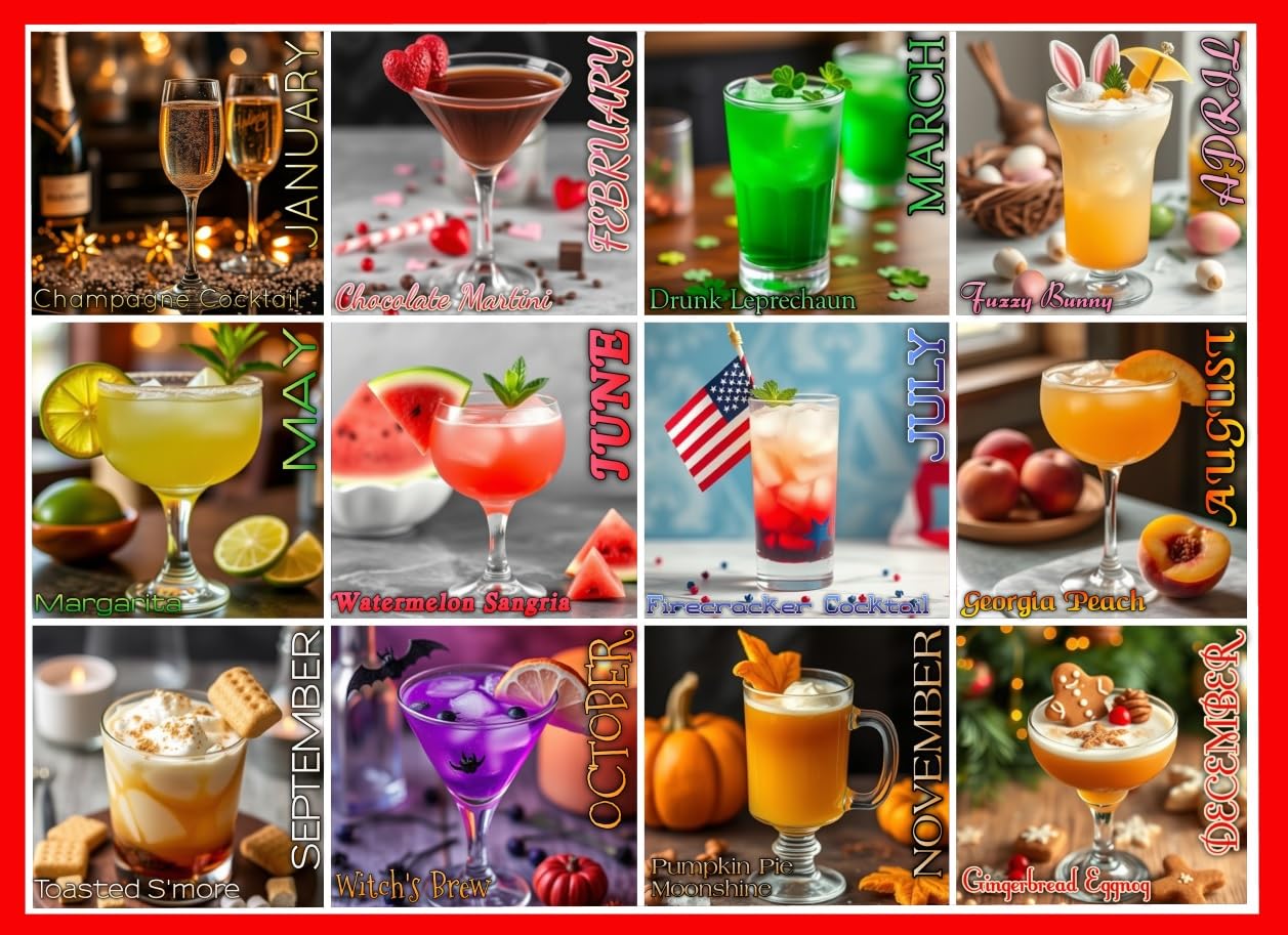 Monroe Lane Puzzles - Season of Cocktails 1000-piece Jigsaw Puzzle