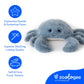 The Petting Zoo Crab Stuffed Animal Plushie, Gifts for Kids, Fuzzlez Sealife Animals, Blue Crab Plush Toy 12 Inches