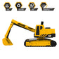 CAT Construction Toys, CAT Steel Construction Excavator - Heavy-Duty & Durable - Ergonomic Handles 3+ Years - Dig & Haul Dirt All Day Long!