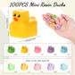 NYTGAH 100 PCS Mini Resin Ducks, Colorful Tiny Ducks in Bulk, Mini Resin Animals to Hide, Glow in the Dark Party Supplies, Miniature Figurines