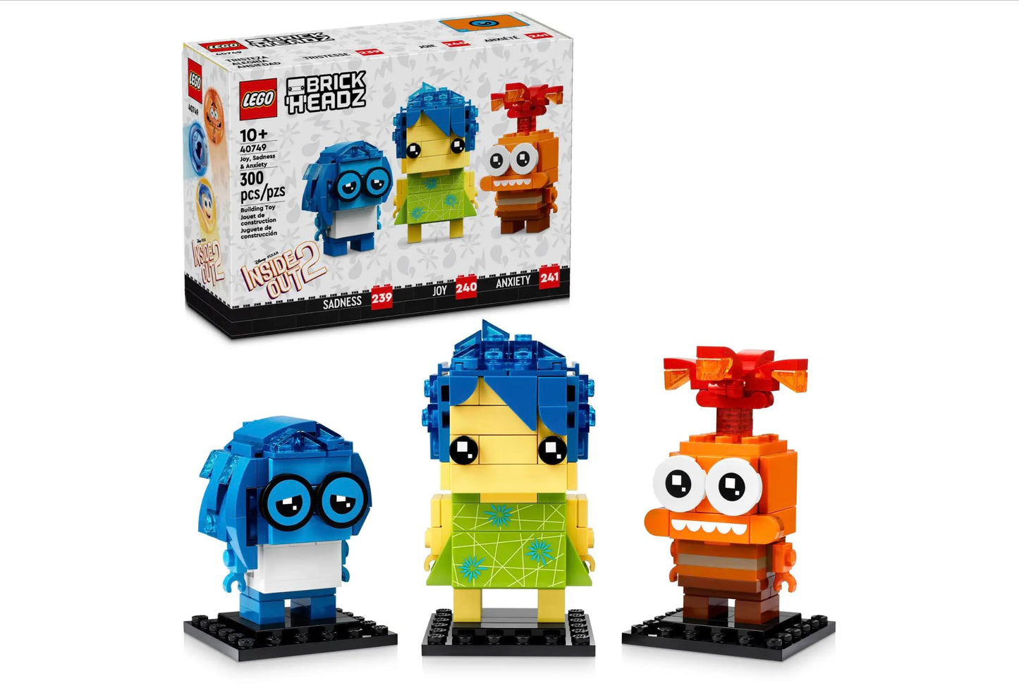 LEGO® BrickHeadz™: Disney and Pixar Joy, Sadness and Anxiety (40749)