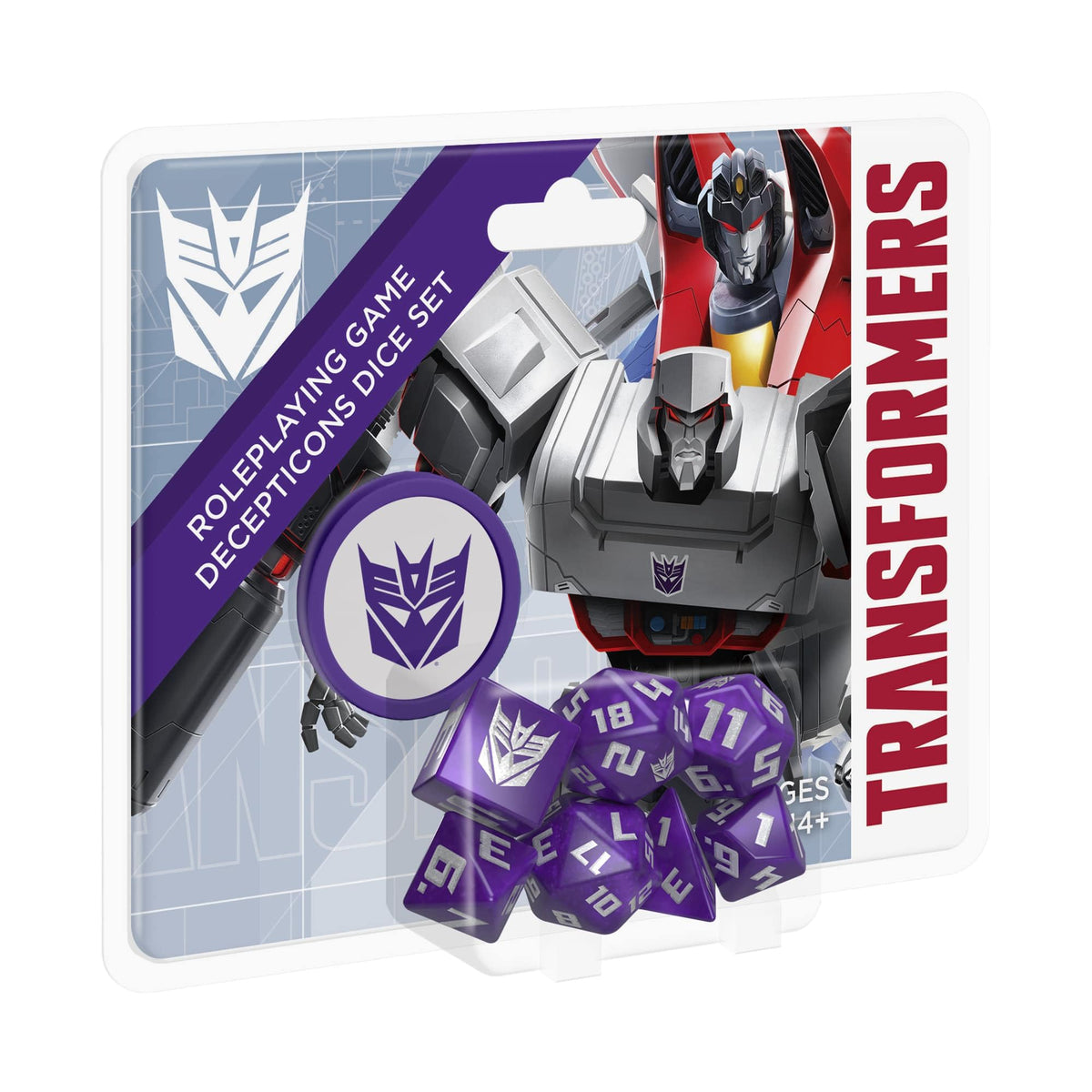 Renegade Game Studios Transformers RPG Decepticon Dice Set - 8 Piece Set