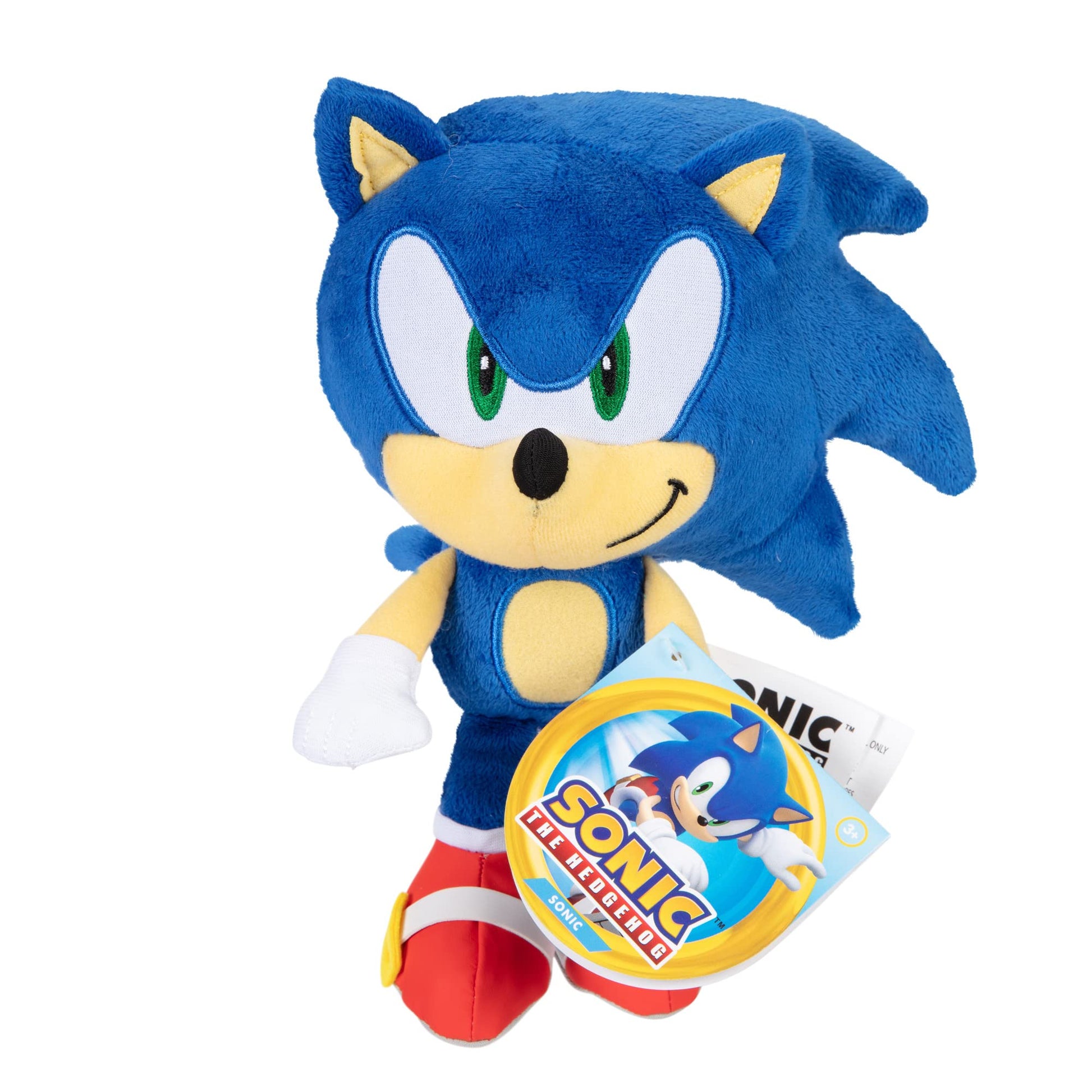 JAKKS Pacific Sonic The Hedgehog 9-Inch Plush Classic Collectible Sonic, Mighty & Jade Wisp 3-Pack