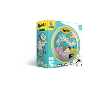 Spot It! Squishmallows | Fun Card Game for Kids and Adults | Featuring Mila The Elephant or Cailey The Pink Crab and More | Licensed Squishmallows