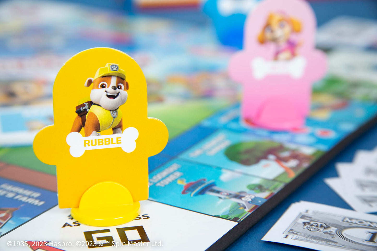 Monopoly JR PAW Patrol Board Game | Featuring Chase, Marshall, Skye, and Rubble | Officially Licensed Nickelodeon PAW Patrol Game | Family-Friendly