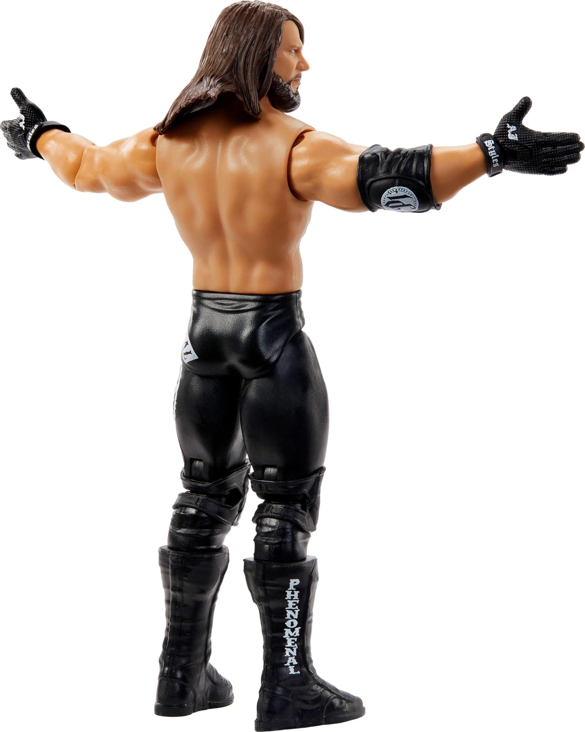 Mattel WWE AJ Styles Action Figure, Main Event Series #154 6-inch Collectible with 10 Articulation Points & Life-Like Look