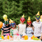 12Pcs Dragon Felt Masks, Dinosaur Decoration, Dragon Party Dress Up Supplies, Photo Prop