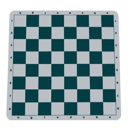 WE Games Original 100% Silicone Tournament Chess Mat - 20 in. Board, Green