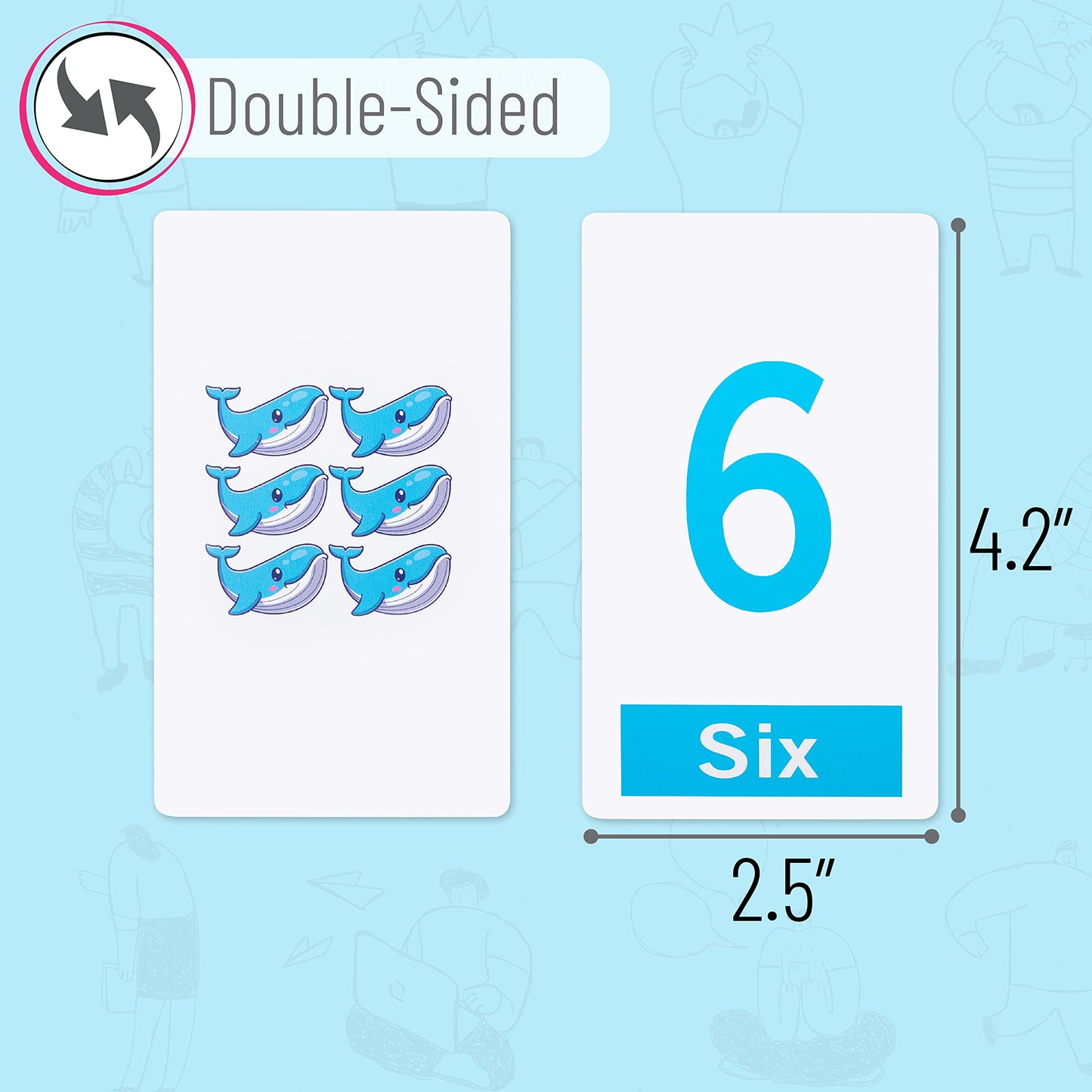 Mr. Pen- Alphabet Flash Cards for Toddlers, Double-Sided, 58 Picture Cards