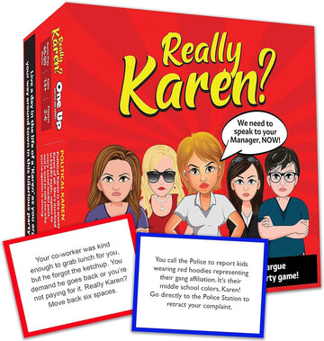Really Karen? Board Game - Become a Karen as You Argue Your Way Around Town in This Hilarious Party Game. Ages 14 and up.