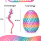 12" 3D Printed Dragon Easter Eggs with Dragon Inside, Prefilled Easter Dragon Egg with Dragon Toy for Basket Stuffers,Articulated Crystal Dragon