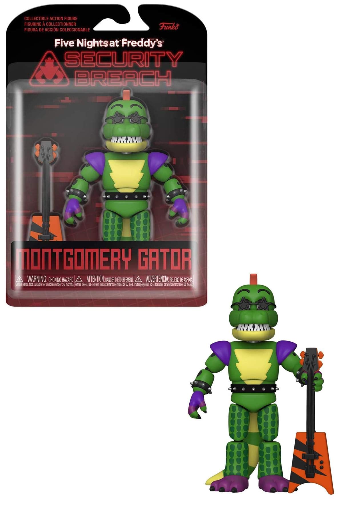 Funko Action Figure: Five Nights at Freddy's (FNAF) - PizzaPlex - Montgomery Gator - FNAF Pizza Simulator - Collectible - Gift Idea - Official