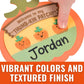 Fun Express Thumbprint Pumpkin Patch Craft Kit - Makes 12 - DIY Halloween Crafts for Kids