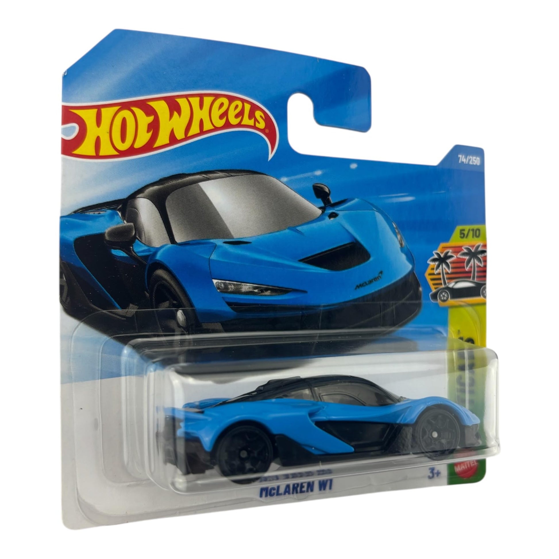 Hot Wheels McLaren W1 [Blue] Exoticars 5/10, 74/250, 1:64 Scale Diecast Toy Vehicle