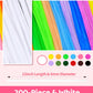 Tiehuoxia 200pcs Pipe Cleaners [White] Thick Chenille Stems for DIY Crafts & Art Projects, Beginner's Manual Included