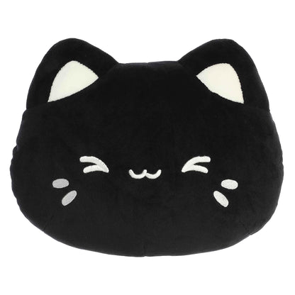 Aurora Tasty Peach Meowchi Face Plush 12" Black Sesame Stuffed Animal