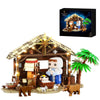 Jesus Nativity Building Set with Lights, 1000PCS Nativity Blocks Compatible with Lego, Holy Family & Animals, Great Easter, Christian, Birthday Gift