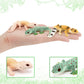 BRETOYIN Mini Chameleon Toys Figures Realistic Lizard Figures 3PCS Tropical Forest Animals Figurines School Project Model for Kids Toddlers Birthday