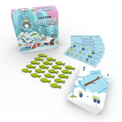 Left Justified Frozen Shinies - A Clever Little Card Game About Penguins - Game Night Fun for Kids, Teens, Adults, Families, and Friends - Boys and