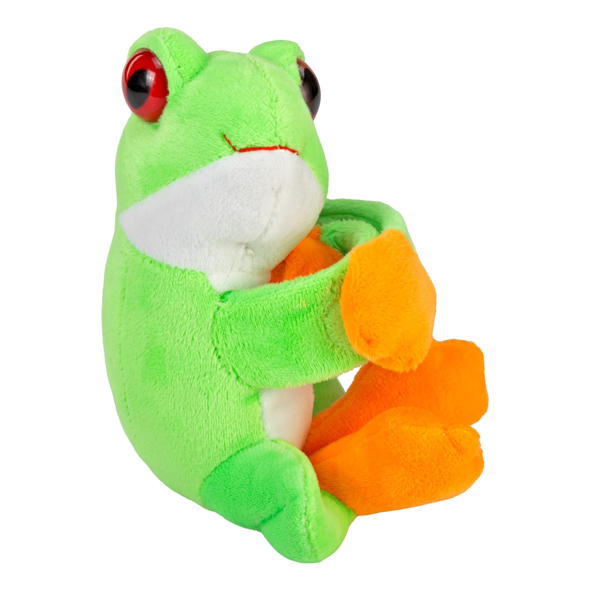 Wild Republic Huggers Red Eyed Tree Frog Stuffed Animal - 8"