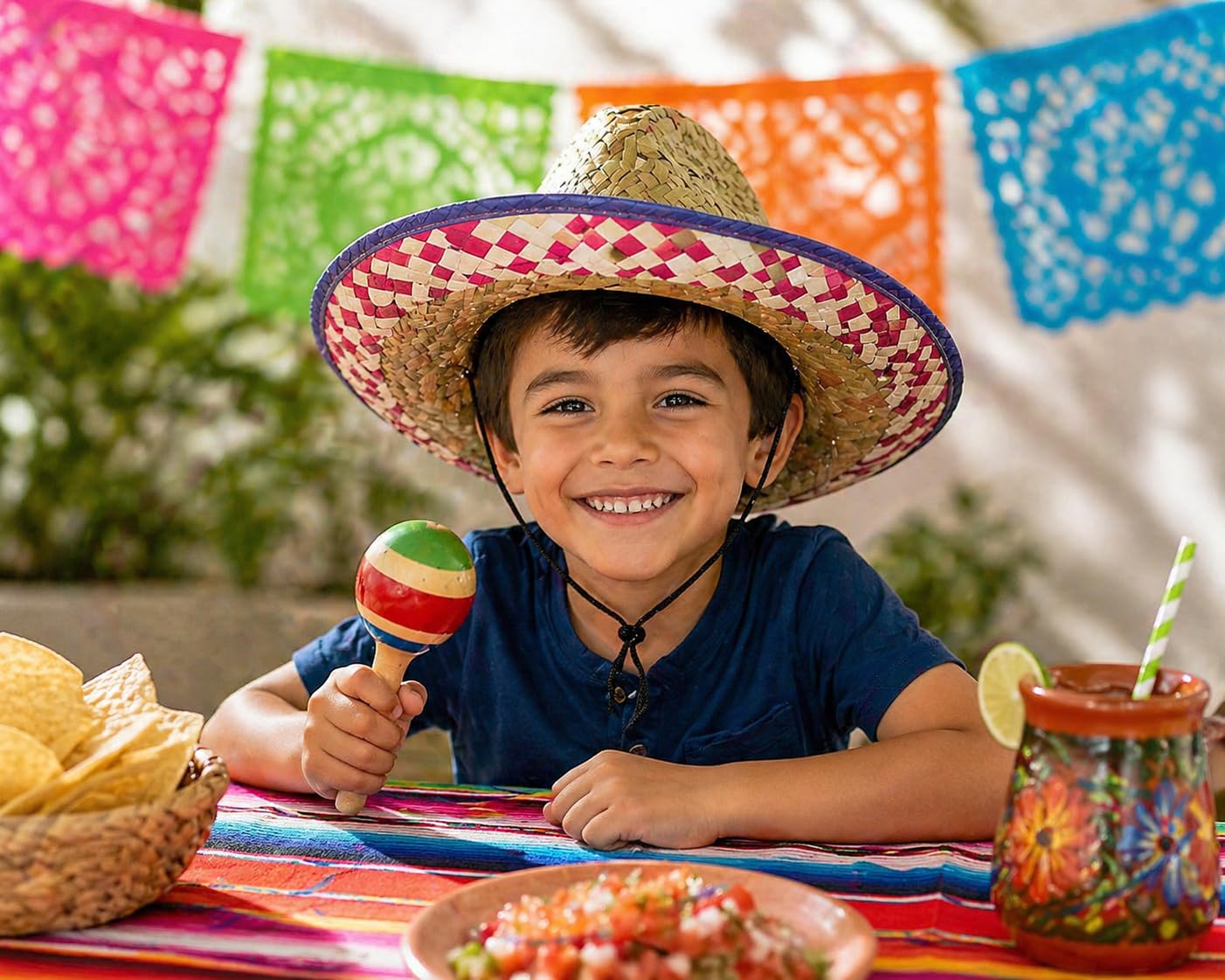 Fun Express Child's Sombrero Hat for Cinco de Mayo (12 per set)