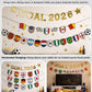 2026 Soccer Watch Party Decorations, GOAL 2026 Banner Set with 15 Country Flags, Soccer Game Day TV Wall Decor for Living Room, Office, Home Party