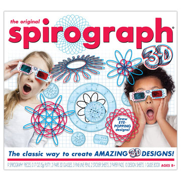 Spirograph 3D - The Classic Way to Make Amazing 3D Designs - See Your Designs Pop Off The Page! - Ages 8+
