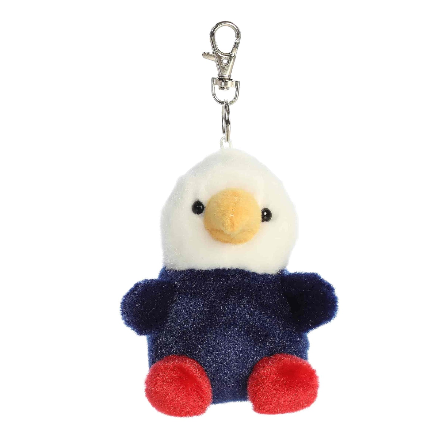 Aurora® Adorable Palm Pals™ Patriot Eagle™ Clip-On - Fun Collectible Plush for Kids and Adult Collectors - Perfect for Decorating Rooms and Birthday