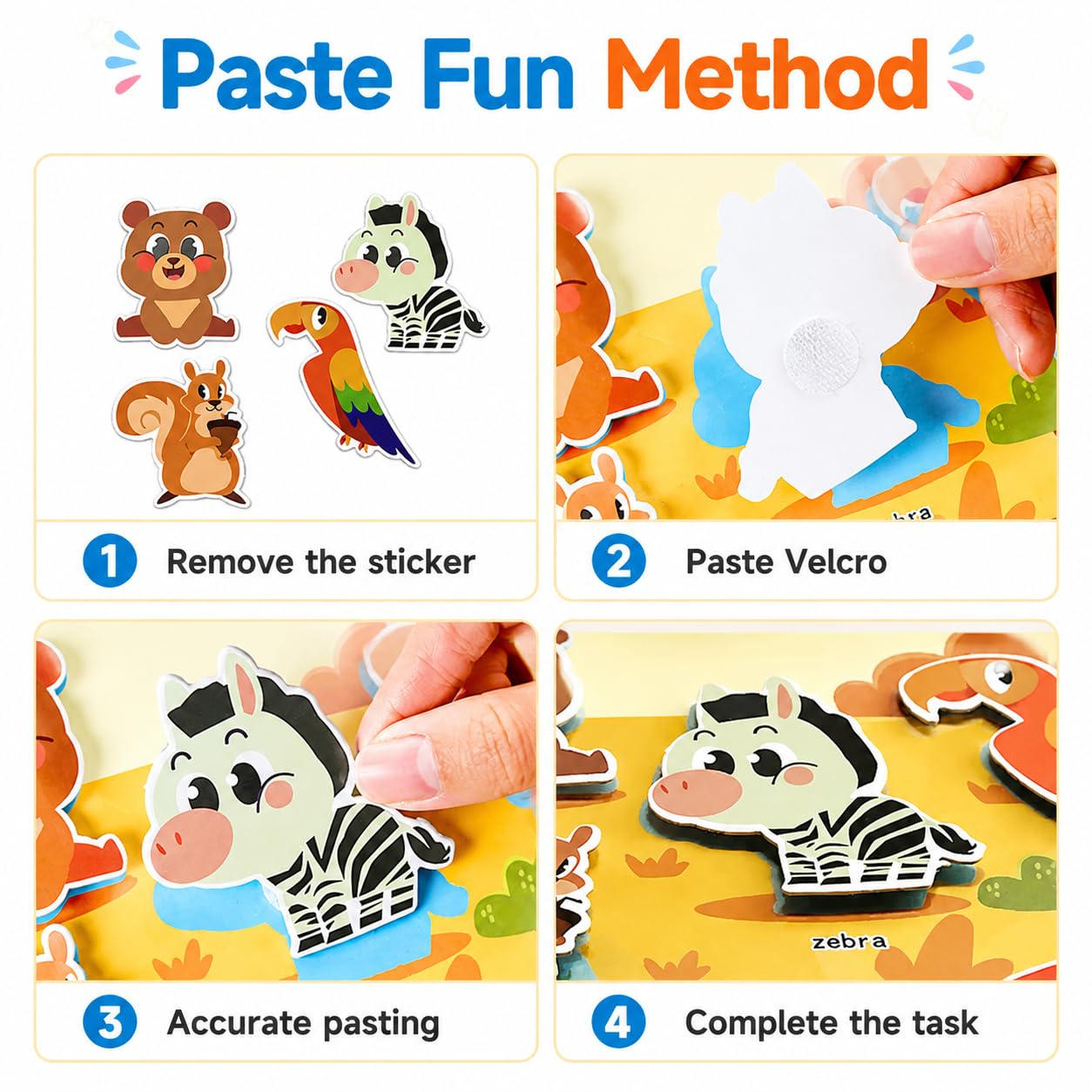 JuluTile 3 Pack Water Coloring Books for Toddlers 3-5, Mess-Free Reusable Water Reveal Activity Books with Pens, Travel Toys & Educational Learning