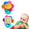 Wristy Buddy Teething Ring for Babies 0-6 8 10 12 Months | Cute Soft Flower Teething Toys & Gloves | Baby Teething Relief Toy Pack | Infant Chew Toys
