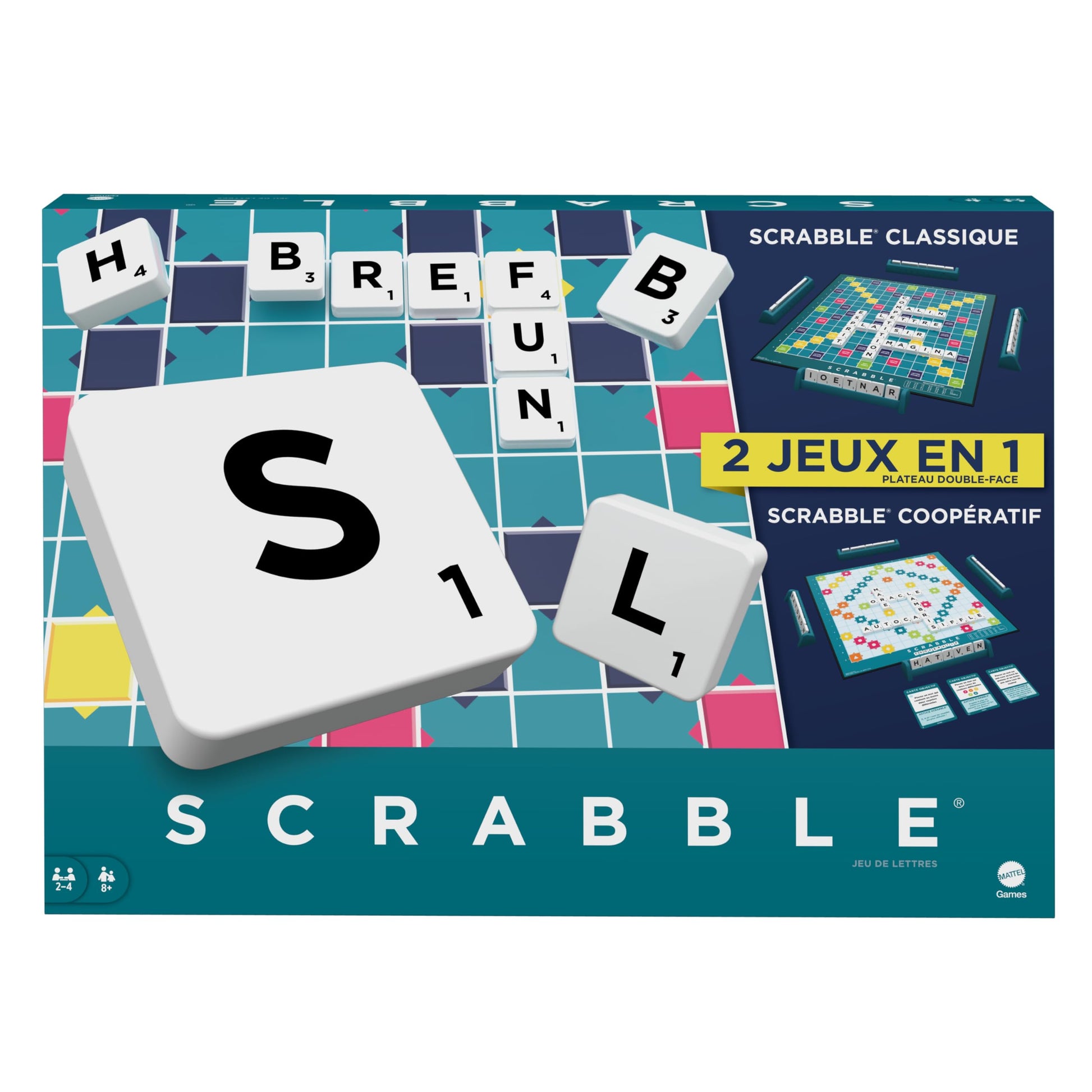 Mattel Games Scrabble two in one, version: French, HWD44