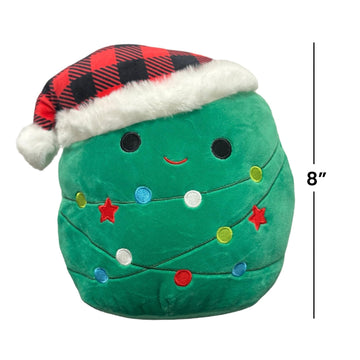 Squishmallows Official KellyToy Christmas 2023 - Choose 5-inch or 8-inch (Andy Christmas Tree, 8 Inch), (SQXM23)