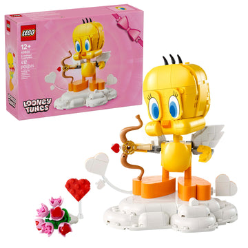 LEGO Looney Tunes Sweetheart Tweety Bird Building Toy for Adults & Kids - Tweety Figure W/Display Pedestal & Accessories for Girls & Boys, Ages 12+