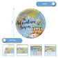 Adventure World Awaits Map Party Tableware,20 Plates and 20 Napkins and Tablecloth71 '' x 42 ''Travel Retirement Adventure World Party Decorate