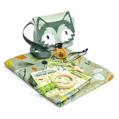 Tender Leaf Toys Forest Trail Kit - Outdoor Hiking and Nature Exploration Adventure Tools - STEM Based Educational Fun - Social, Creative,